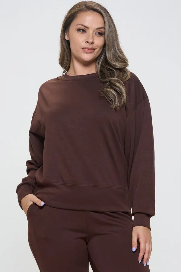 Plus Size Crewneck Sweatshirt