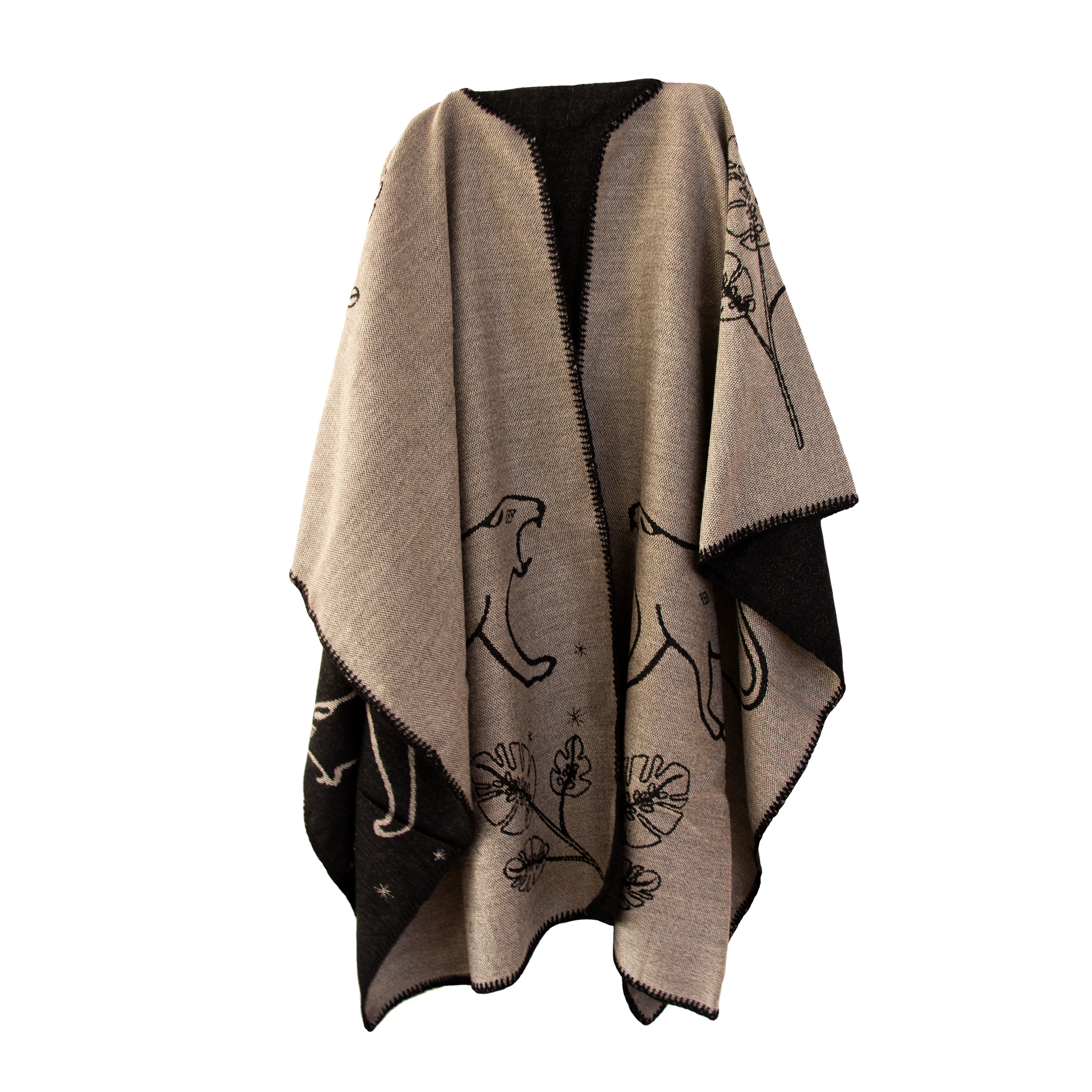 PONCHO VALLADOLID GRAY