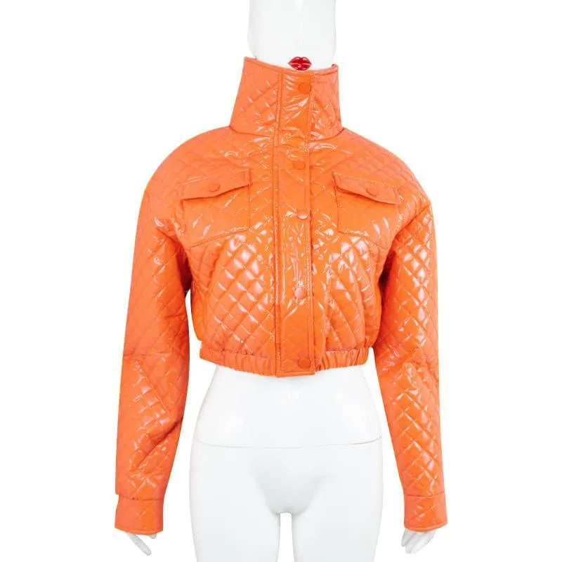 PU bright jacket