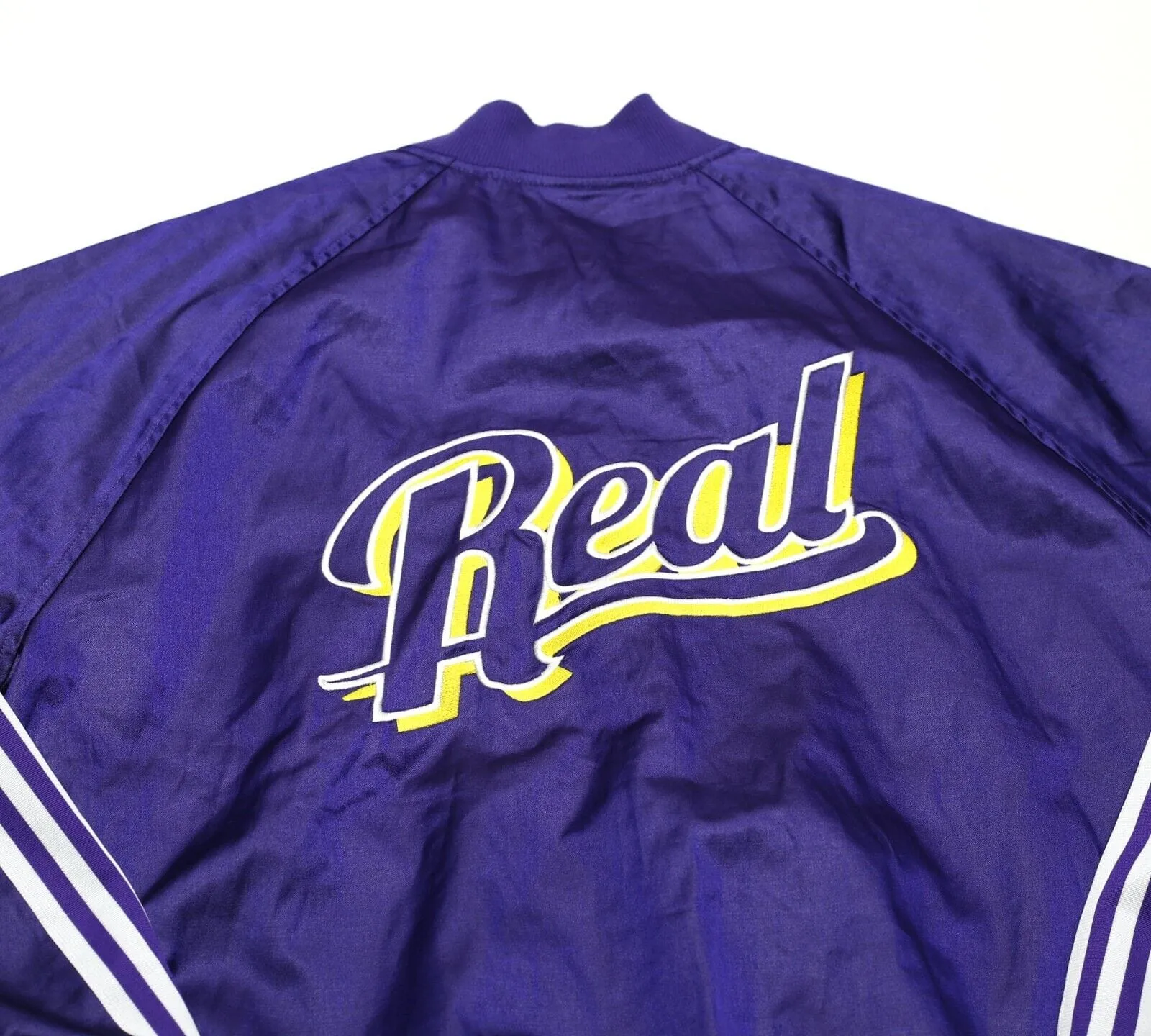 REAL MADRID adidas Originals Football Varsity Bomber Jacket Track Top (L/XL)