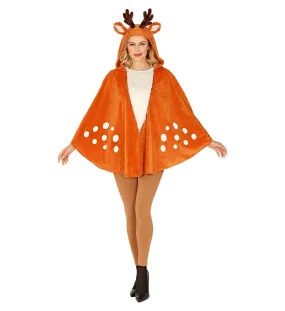 Reindeer Costume Poncho Adult