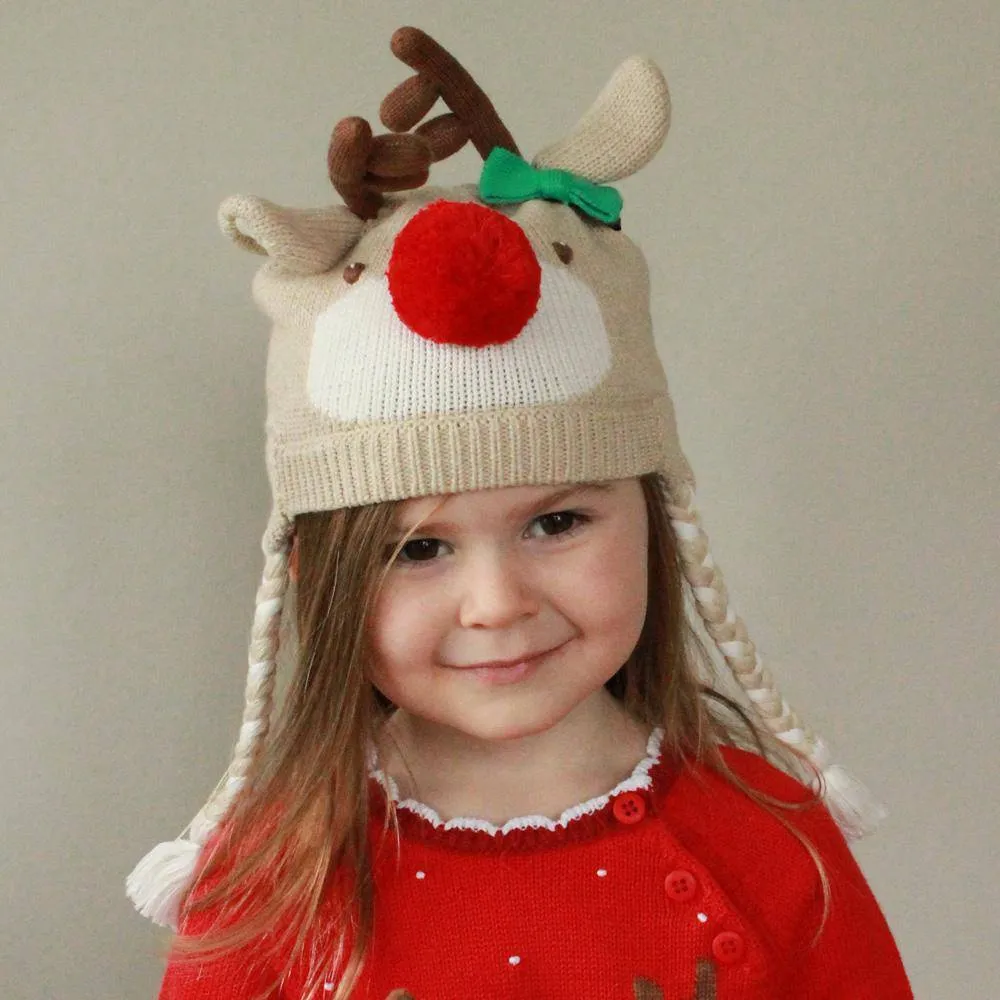 Reindeer Knit Hat