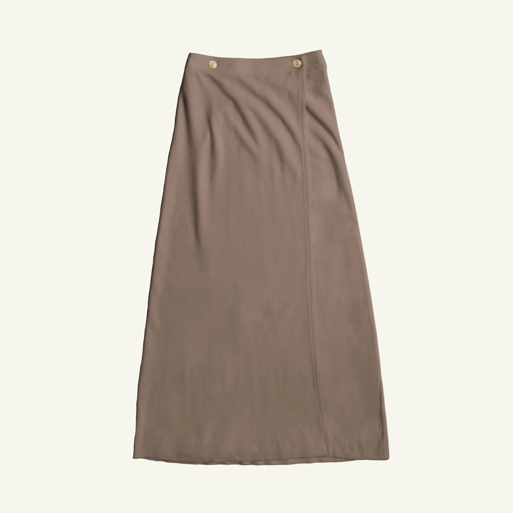 Rose Wrap Skirt - Taupe