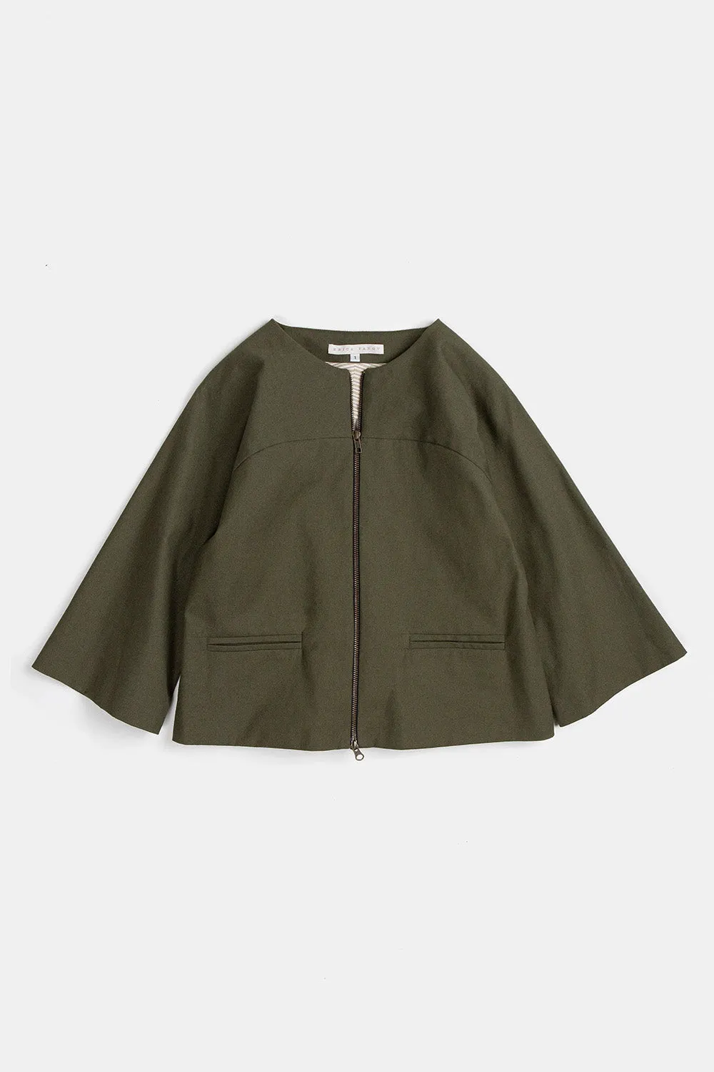 Ruby Cotton Canvas Jacket In Loden