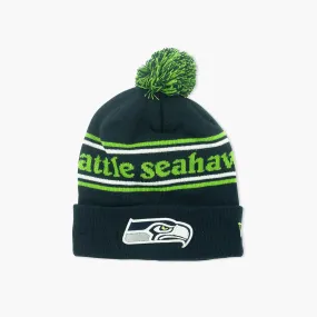 Seattle Seahawks Marquee Cuff Pom Beanie