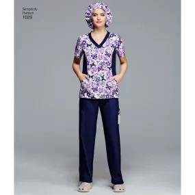 Simplicity Pattern 1020 Misses' and Plus Size Scrubs