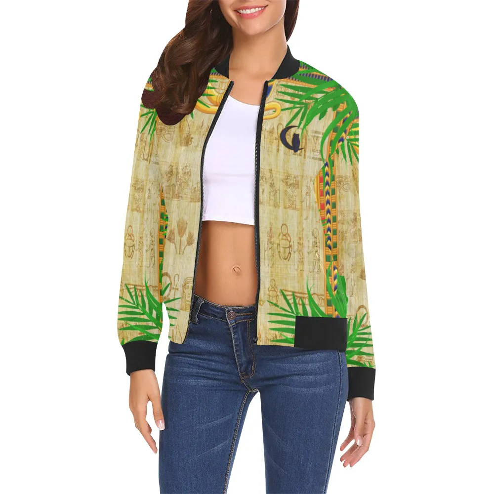 SKI MASK KWEEN All Over Print Bomber Jacket for Women