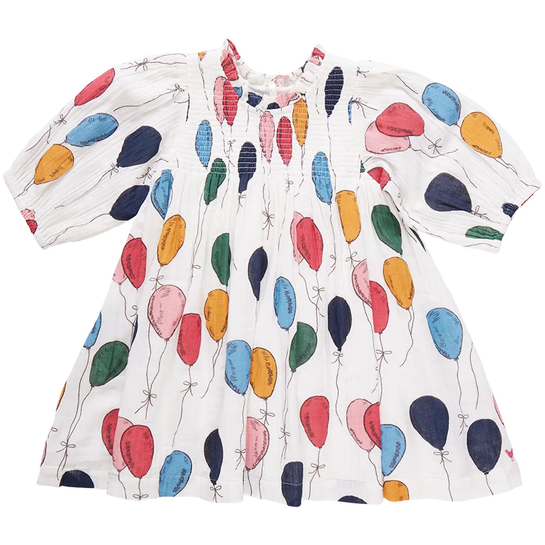 Stevie Puff Sleeve Dress, Balloon Bunches