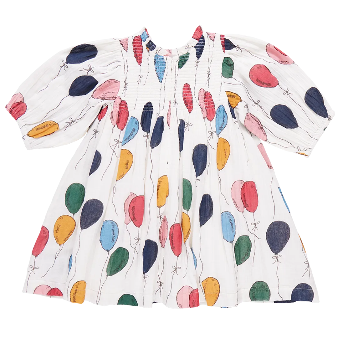 Stevie Puff Sleeve Dress, Balloon Bunches