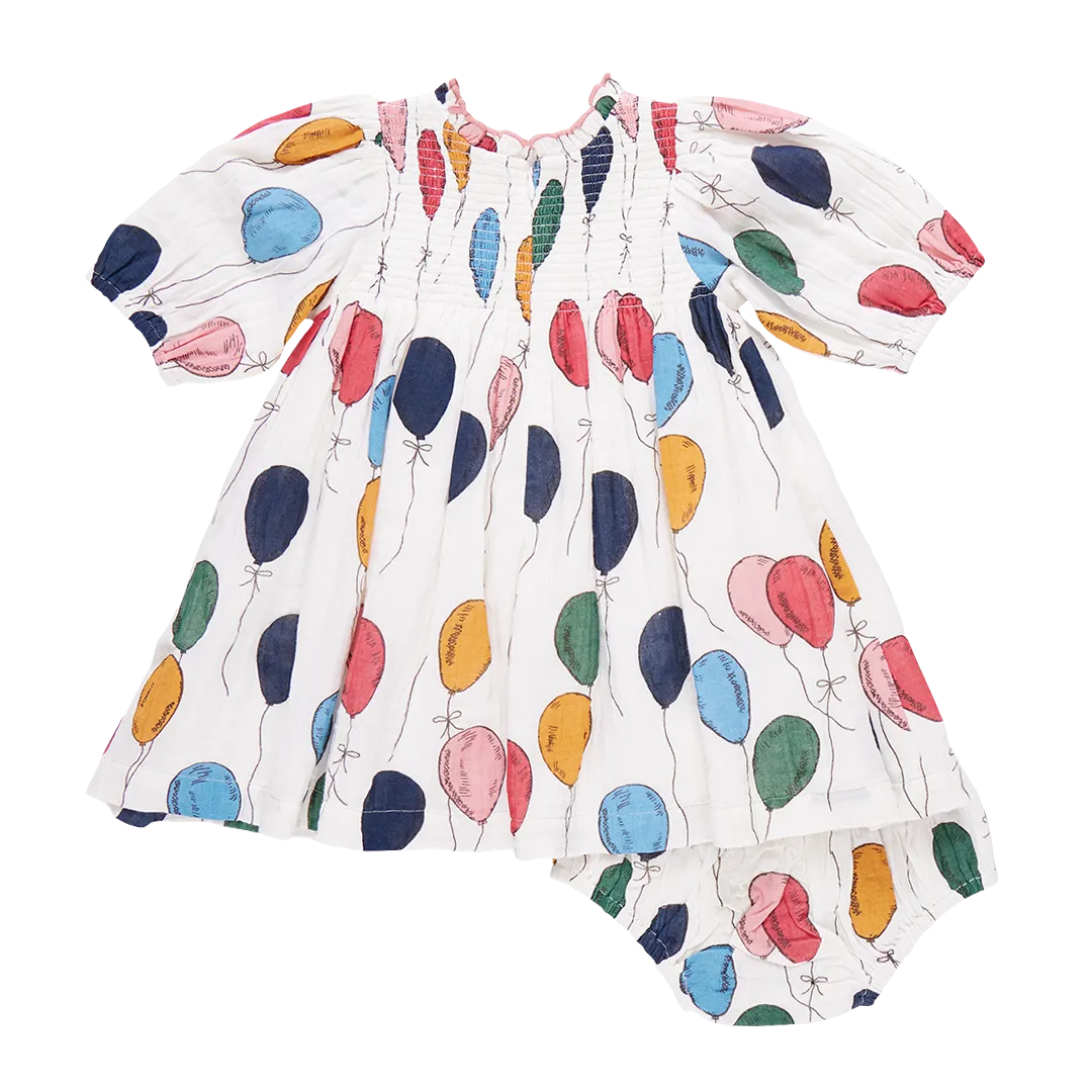 Stevie Puff Sleeve Dress, Balloon Bunches