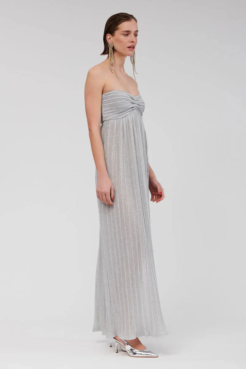 Suboo Stevie Bustier Maxi Dress - Silver