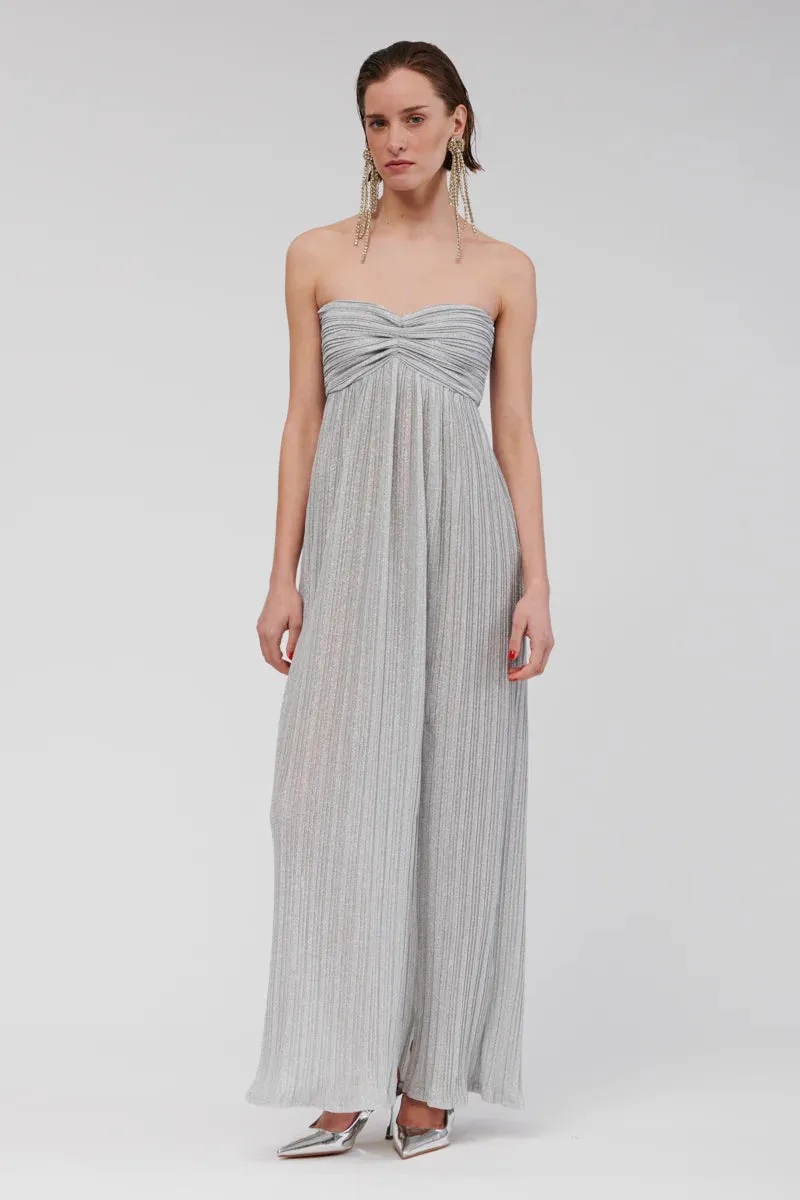 Suboo Stevie Bustier Maxi Dress - Silver