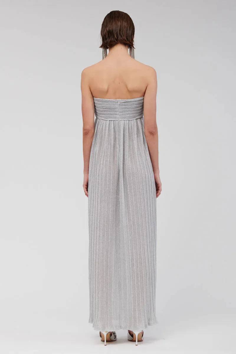 Suboo Stevie Bustier Maxi Dress - Silver