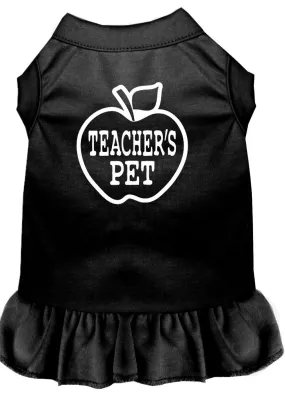 Teachers Pet Screen Print Dress Black Sm (10)