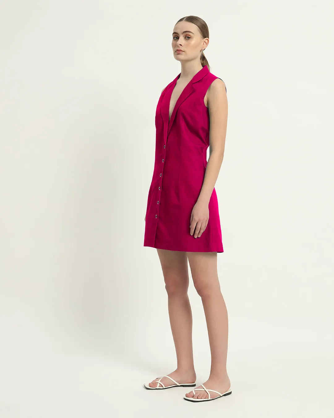 The Vernon Berry Cotton Dress