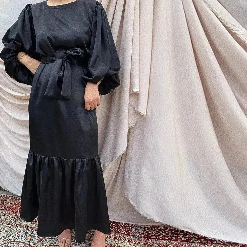 Turkey Dubai Middle East Women Kaftan Abaya Hijab Dress