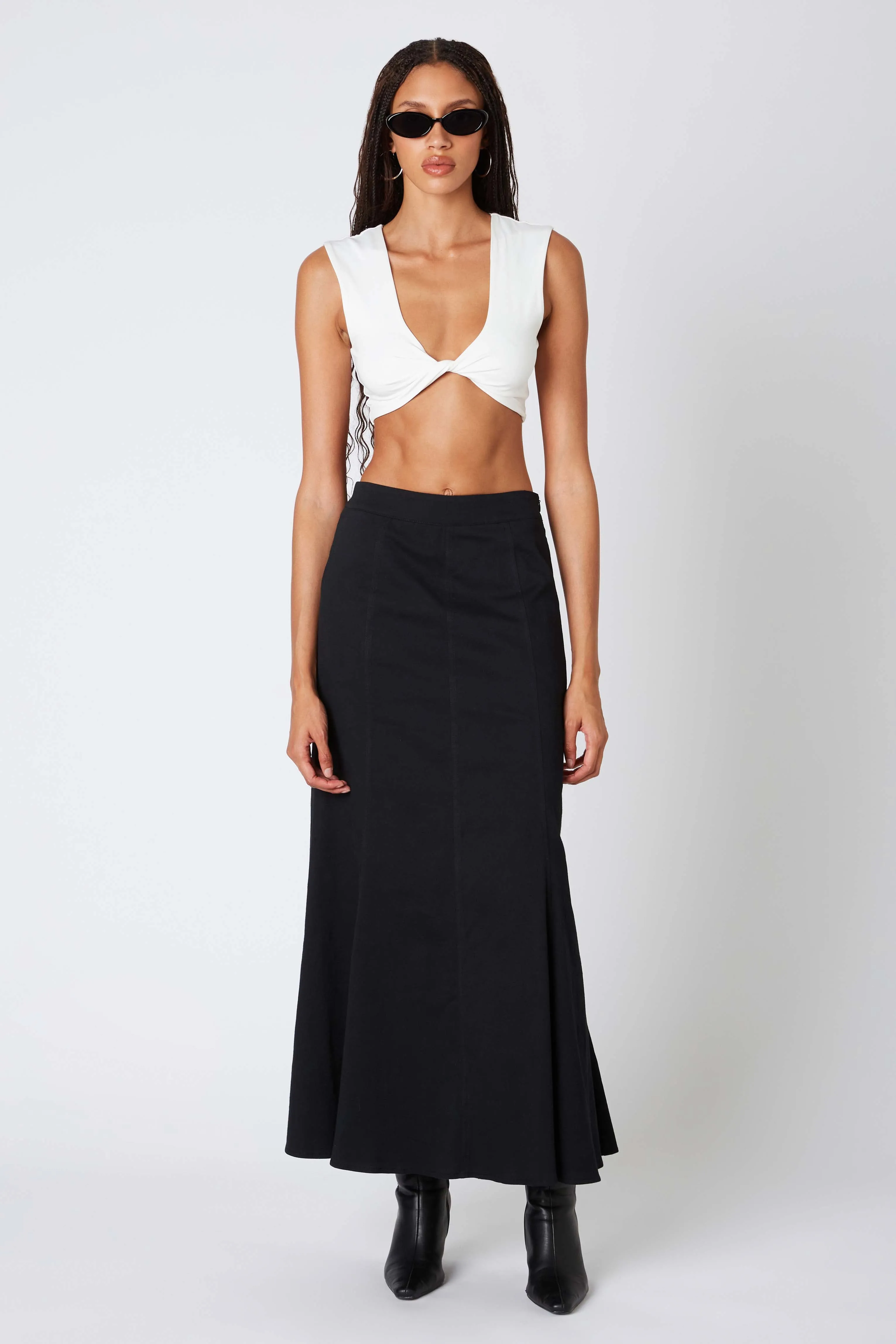 Twill Maxi Skirt