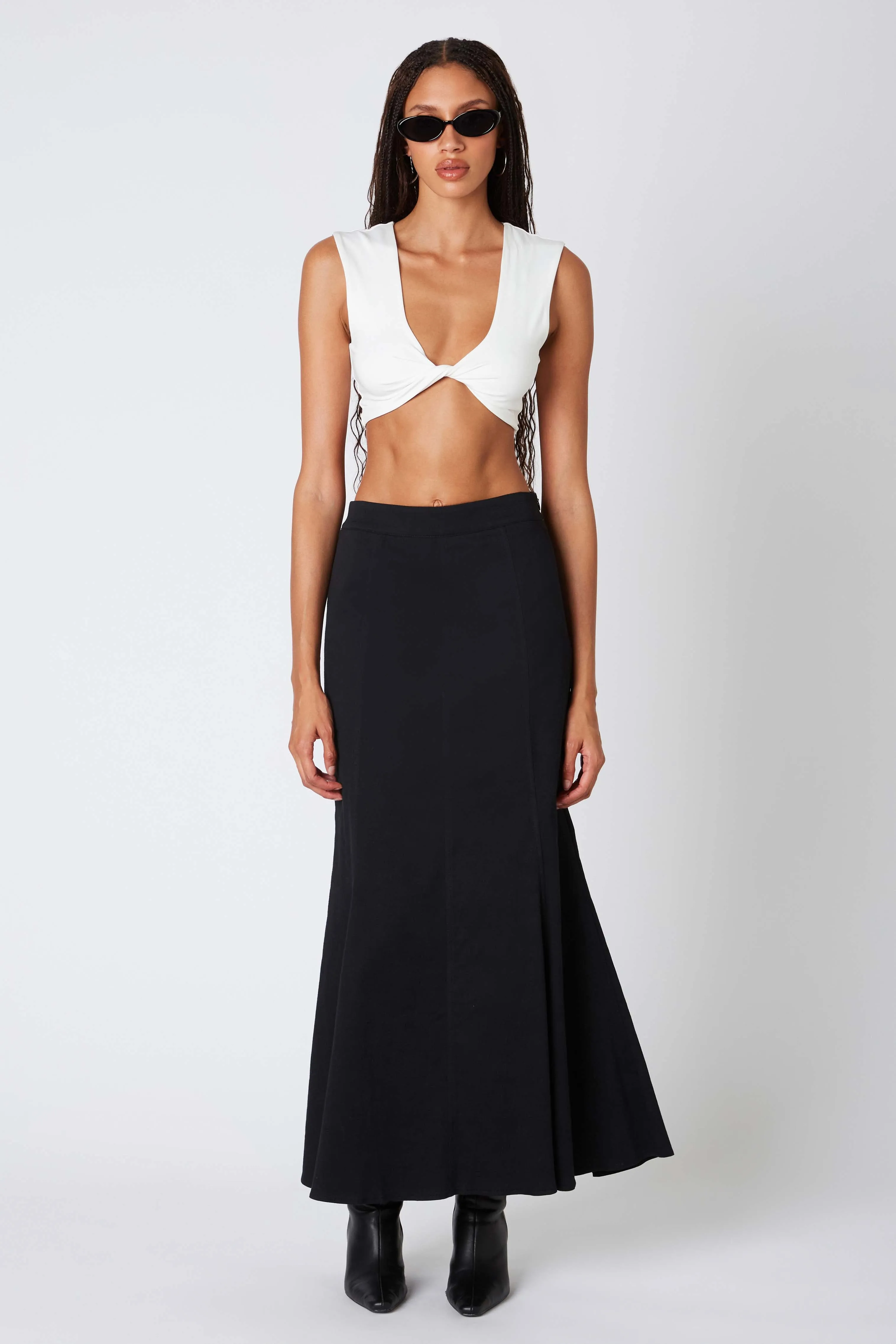 Twill Maxi Skirt