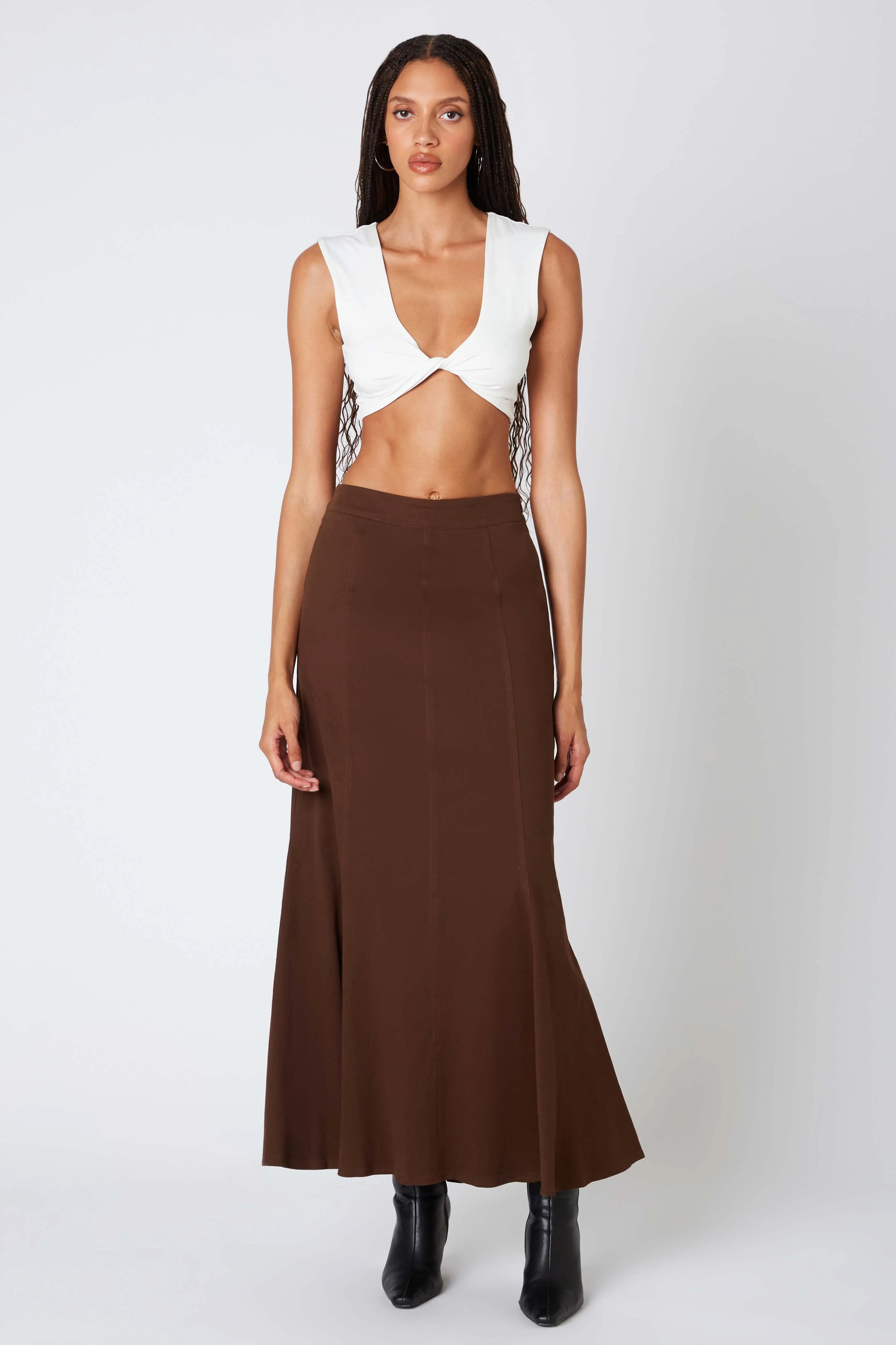 Twill Maxi Skirt