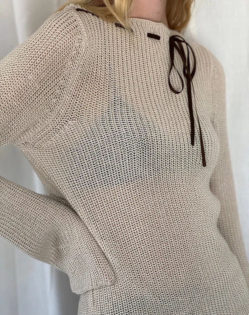 Valorie Knit Jumper in Oat