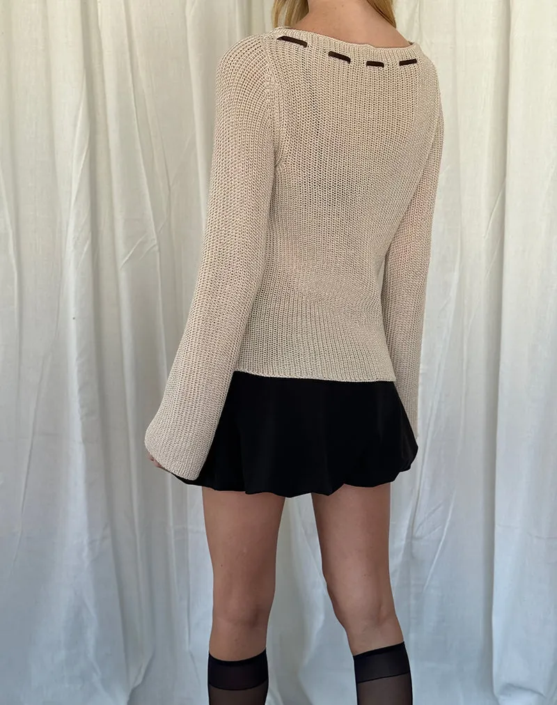 Valorie Knit Jumper in Oat