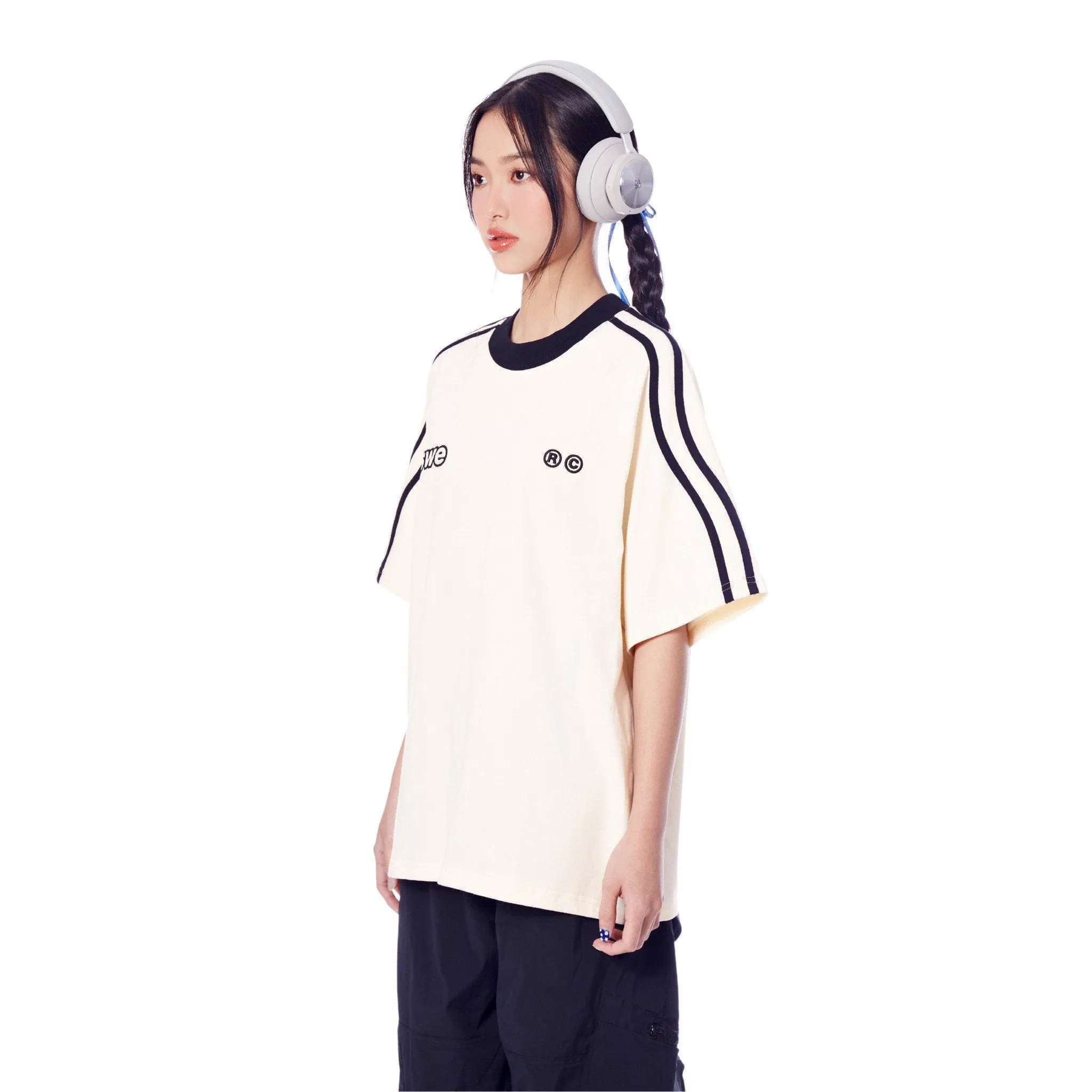 WAVELINES TEE - CREAM