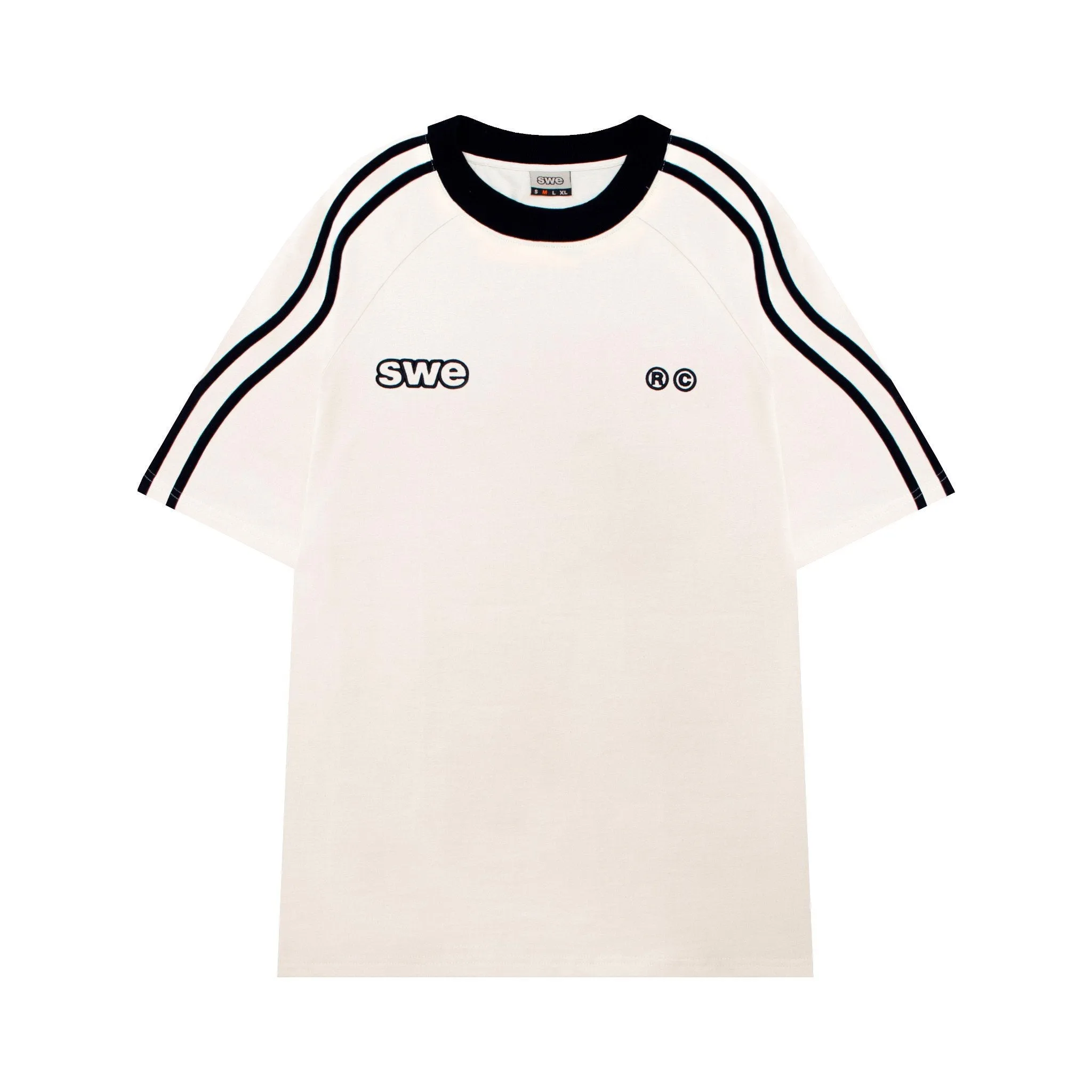 WAVELINES TEE - CREAM