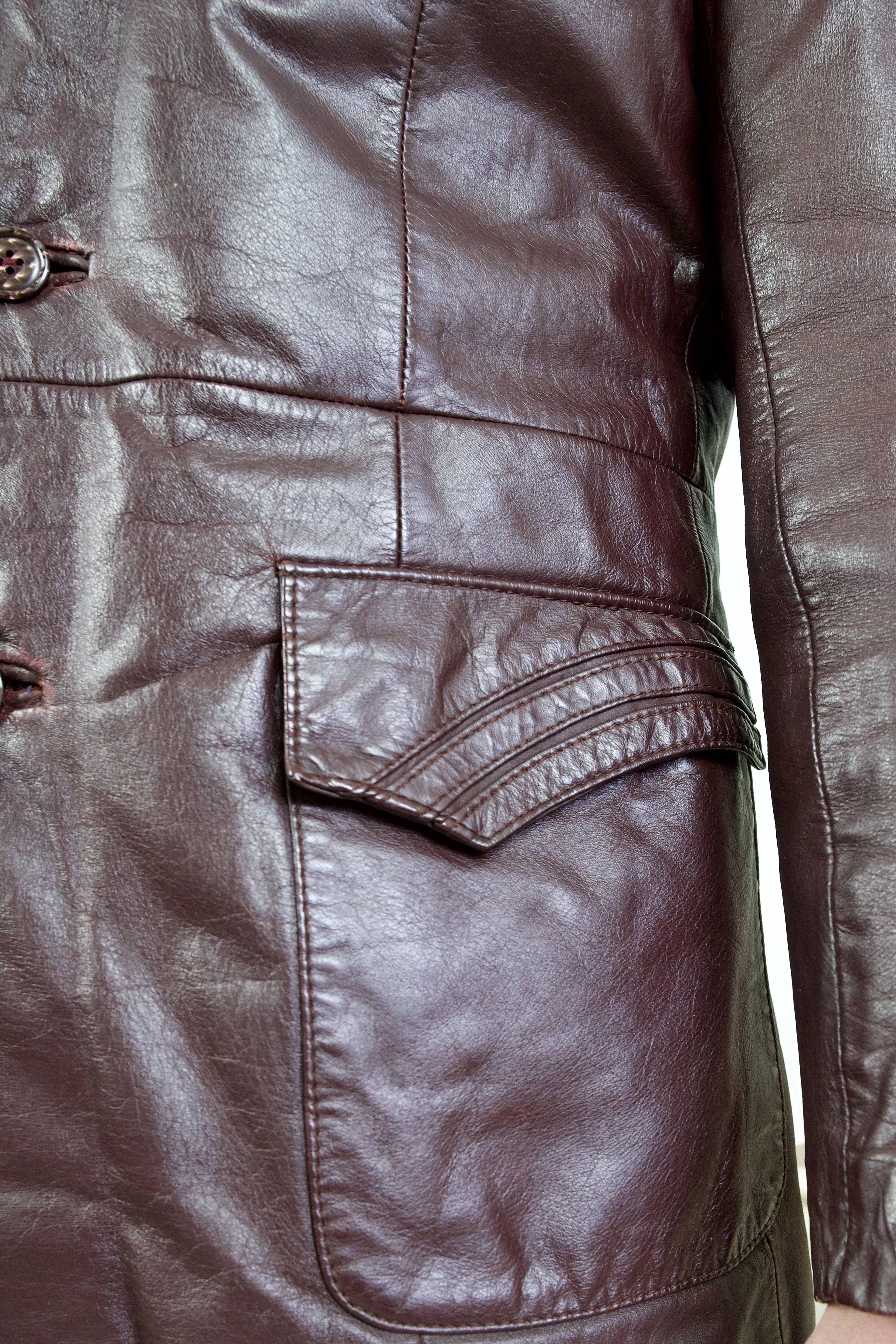 Whiskey Leather Dragster Jacket