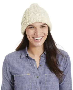 Women's Cable Knit Alpaca/Wool Beanie