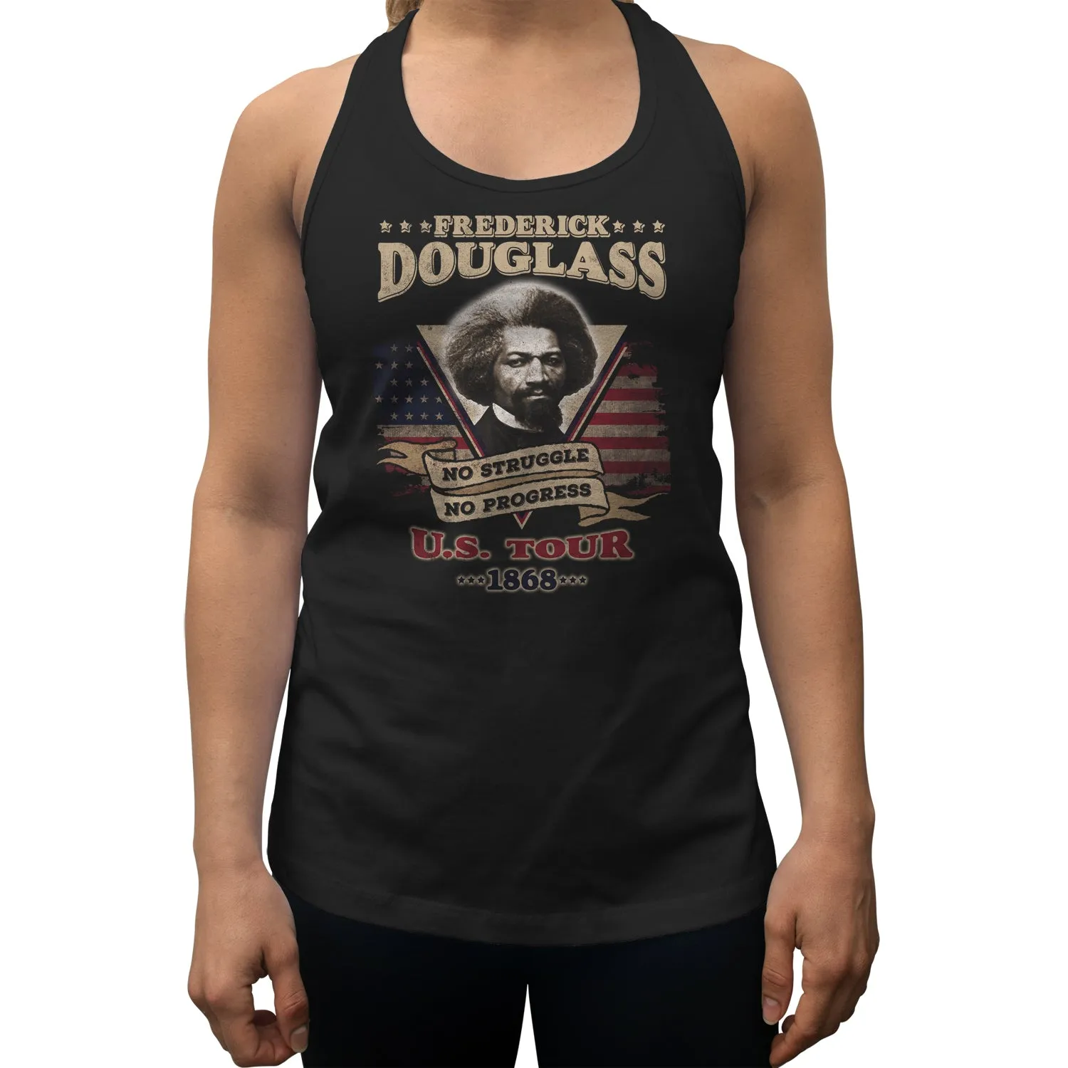 Women's Frederick Douglass USA Tour Racerback Tank Top