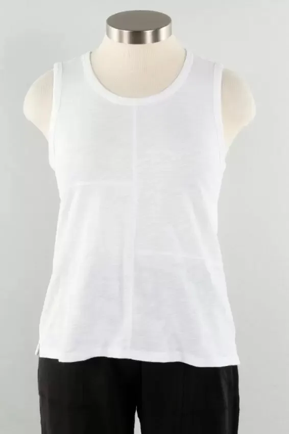 Women's Habitat | Pieced All Cotton Tank Top | White